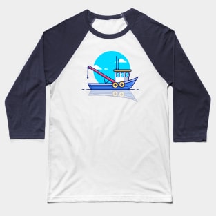 Trawler Boat Ship Baseball T-Shirt